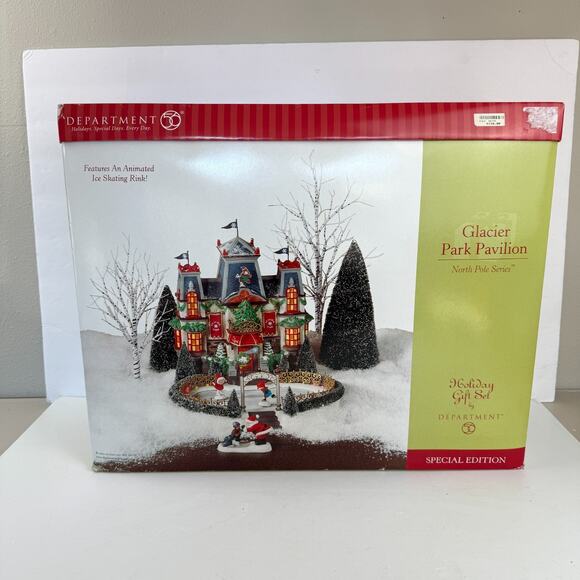 Dept 56 Glacier Park Pavilion North Pole Series 2002 Special Edition #56745 New